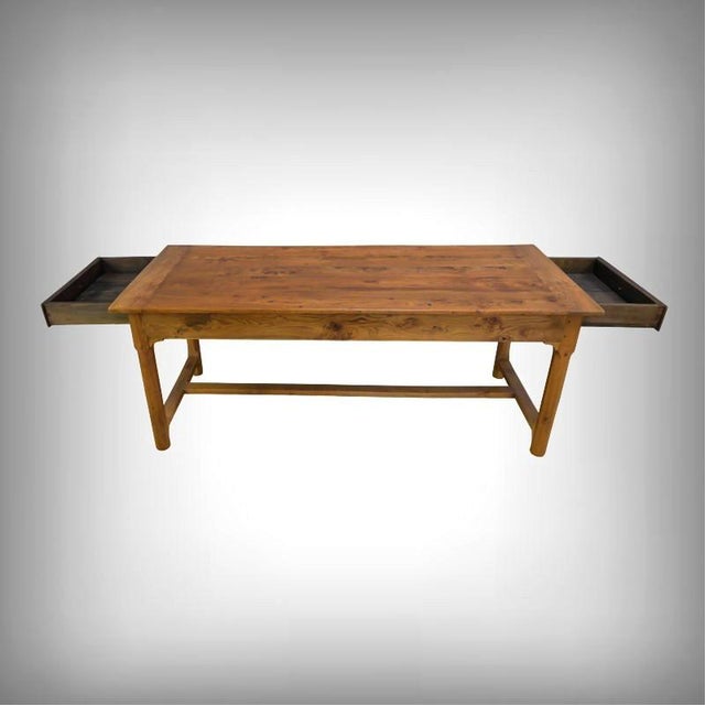 This beautiful farmhouse table in ash and oak, with its two perfectly integrated side drawers, exudes a warm and authentic...