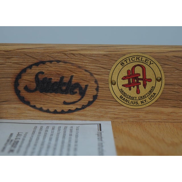 Stickley Mission Oak 2 Drawer Sofa Console Table For Sale - Image 16 of 18