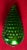 Large 13.25" Green Mercury Glass Christmas Kugel Ornament in the Form of a Grape Cluster For Sale - Image 9 of 11
