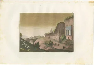 Ferrario, The Bridge Over the Kidron River, 1831, Print on Paper