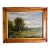 Traditional Pastoral Landscape Oil Painting in a Rustic Pine Frame / English Country Side Scene For Sale