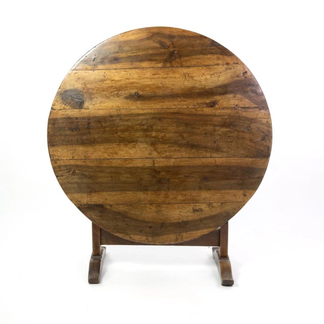 Wood 1870s French Fruitwood Vendange Table For Sale - Image 7 of 8