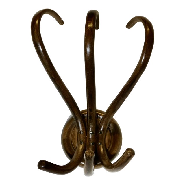 19th Century Bentwood Wall Hanging Coat Rack from Thonet, 1890s For Sale