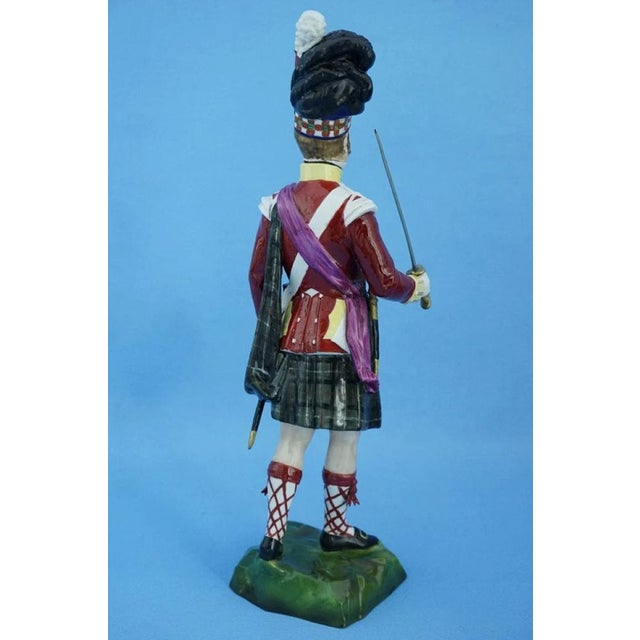 19th Century Porcelain Napoleonic Soldier Figurine from Capodimonte Manufacture, 1800s For Sale - Image 4 of 18