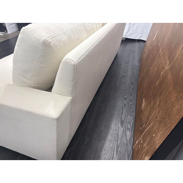 Rh Restoration Hardware Maxwell 2-Cushion Sofa 8' | Classic 40" Depth | Down-Feather Fill | Performance Linen Weave | Natural For Sale - Image 18 of 18