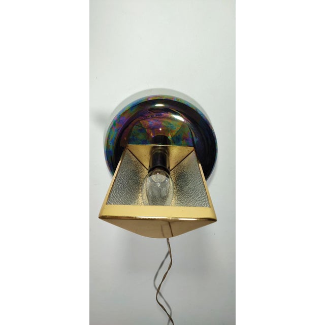 Iridescent Wall Light, Spain, 1980s For Sale - Image 6 of 14