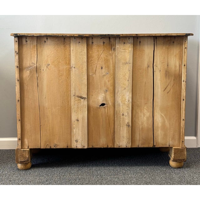 19th Century Antique English Pine Chest of Drawers For Sale - Image 5 of 9