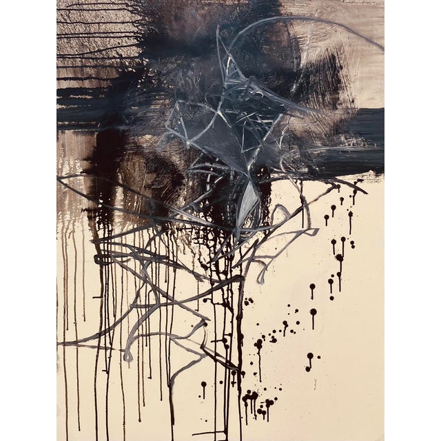 Abstract Abstract Action Painting (Print) For Sale - Image 3 of 4