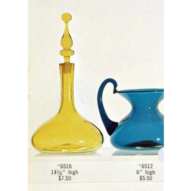 1970s Mid Century Blenko Decanter For Sale - Image 15 of 15