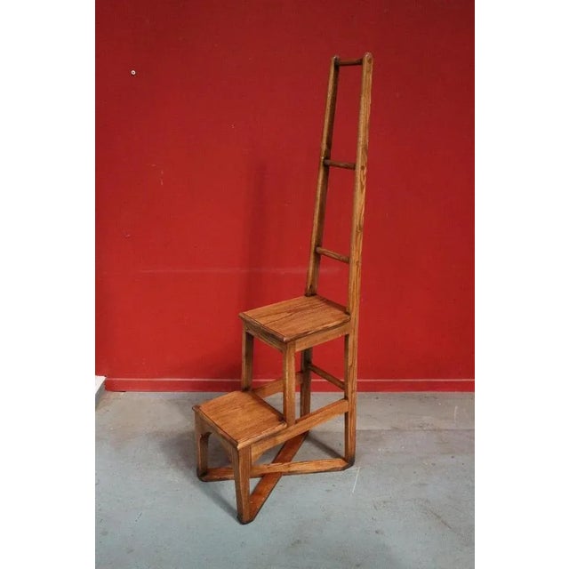 Vintage Library Steps For Sale - Image 9 of 10