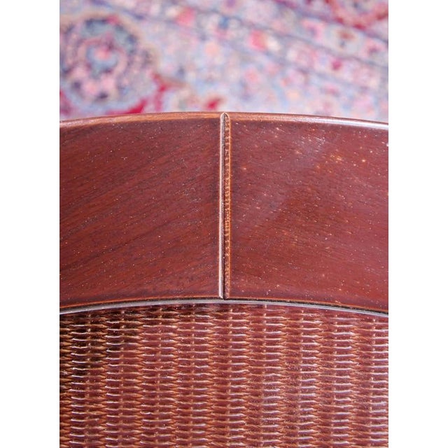 Vintage Round Table in Wood and Glass For Sale - Image 3 of 4