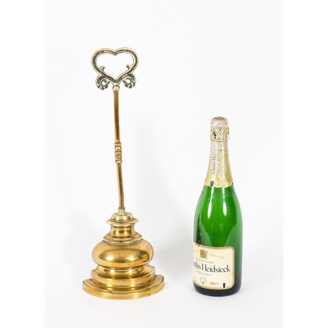 Antique Victorian Brass Door Stop, 1800s For Sale - Image 13 of 15
