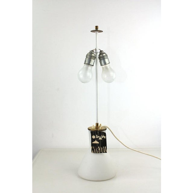 Metal Table Lamp with Light Foot from Rupert Nikoll, 1950s For Sale - Image 7 of 15