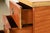 Brown Romweber Style French Regency Louis XVI Burl Wood and Parcel Painted Three-Drawer Bedside Chest, Circa 1940s For Sale - Image 8 of 16
