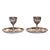 1950s Silver-Plated Egg Cups with Underplates, 1950s, Set of 2 For Sale - Image 5 of 5