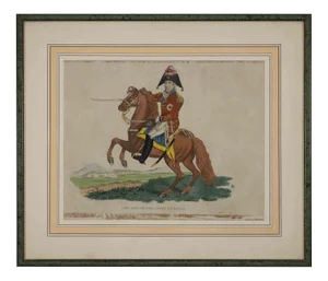 Unknown, General Sir Eire Coote, Original Watercolor Lithograph, 1816