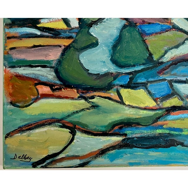 1970s 1970’s Abstract Expressionist Landscape - Oil on Canvas by Hannah Dalbey #1 For Sale - Image 5 of 7