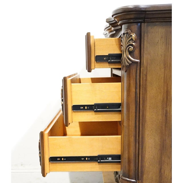 Wood Fairmont Designs Banded Bookmatched Pecan Louis XV French Provincial 32" Nightstand - Chestnut Finish C7025-02 For Sale - Image 7 of 14