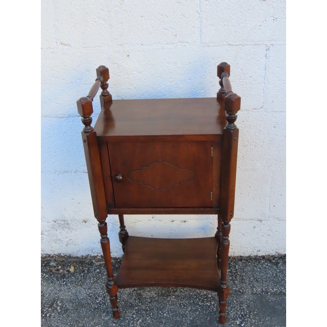 Early 1900s Small Cigar Tobacco Humidor Chest Box Cabinet 6354 For Sale - Image 9 of 11