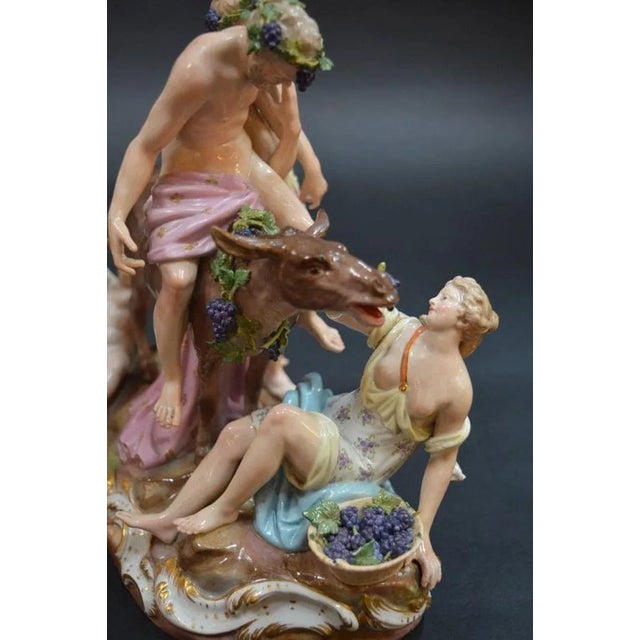 19th Century 19th Century Germany Meissen Porcelain Figurine Grouping For Sale - Image 5 of 7