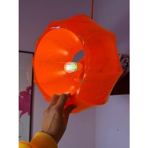 2000 - 2009 Orange Pendant Lamp with Orange Cable from Ilka Plast For Sale - Image 5 of 11