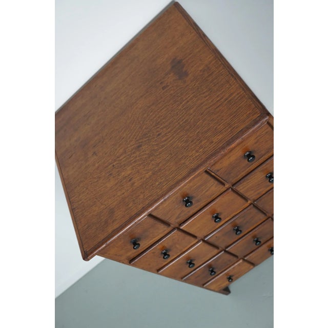 Dutch Oak Apothecary Cabinet, 1930s For Sale - Image 4 of 13