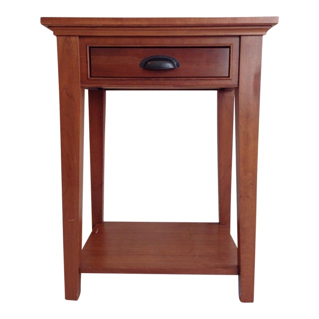 Restoration Hardware Cherry Wood End Table Chairish