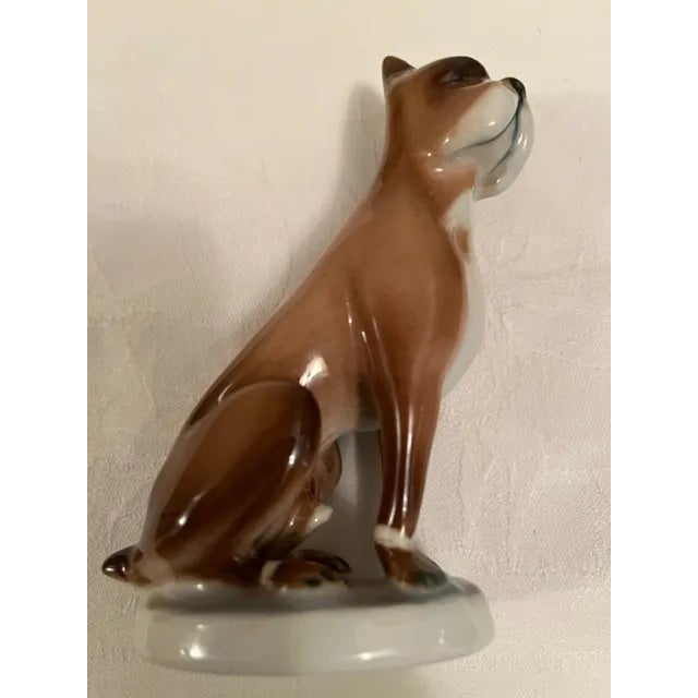 1960s 1960s Zsolnay Boxer Dog Figurine For Sale - Image 5 of 8