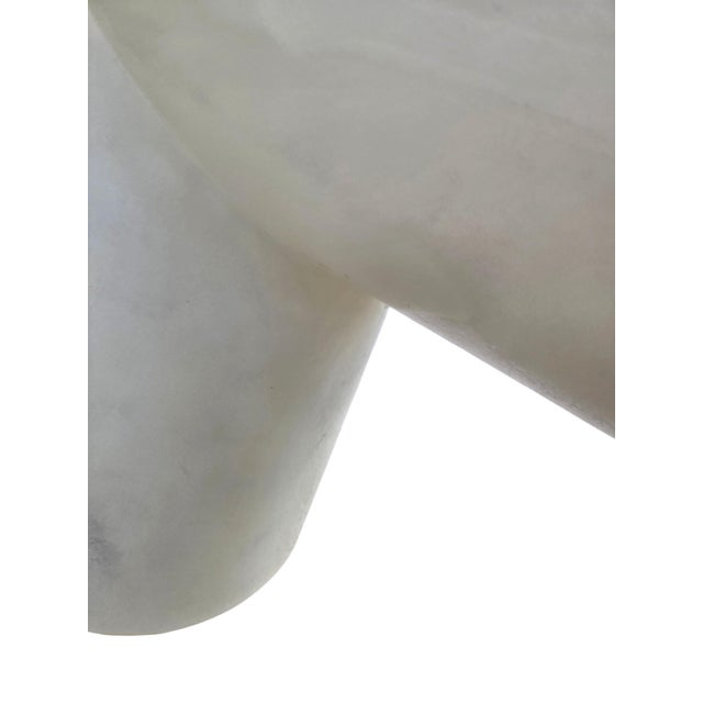 Vintage Postmodern Faux Goatskin Console Table Karl Springer Style Lacquered For Sale - Image 14 of 18