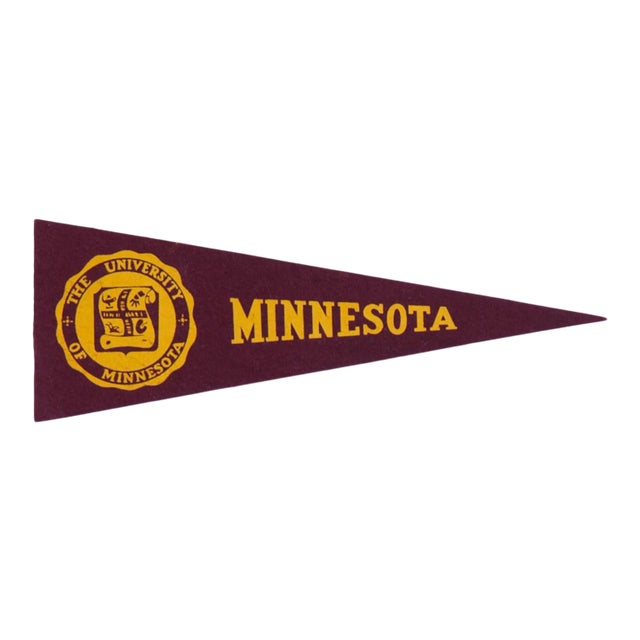 Vintage University of Minnesota Felt Flag For Sale