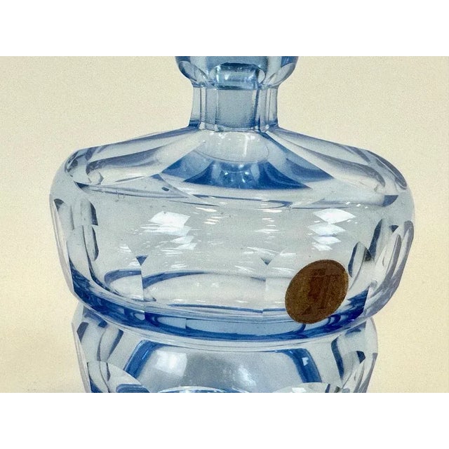 Set of 5 pieces: carafe and four glasses. This piece has an attribution mark, I am sure that it is completely authentic...