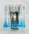 Paolo Venini Wall Light in Blue Murano Glass and Chrome by Paolo Venini, 1970s, Set of 2 For Sale - Image 4 of 8