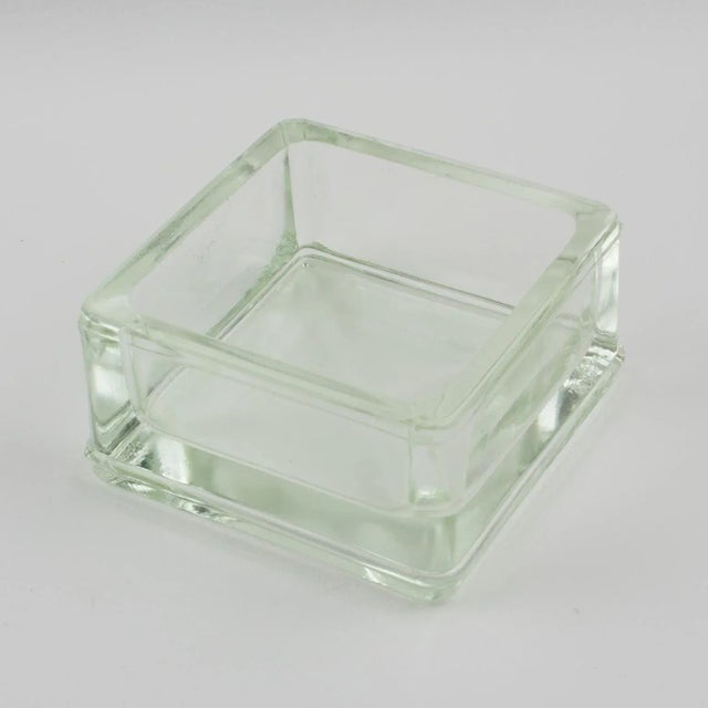 Glass Le Corbusier for Lumax Molded Glass Desk Accessory Ashtray Catchall For Sale - Image 7 of 10