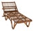 Mid-Century Italian Chaise Lounge in Rattan, 1950s For Sale - Image 9 of 9