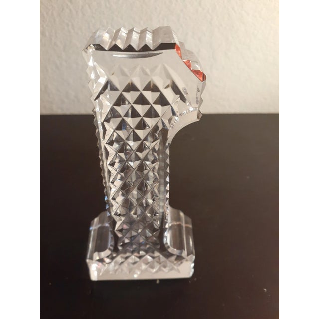 1980s Marquis by Waterford Cut Crystal Number One Plaque Chairish