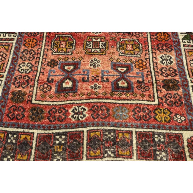 Vintage Turkish Oushak Prayer Rug, 02'05 X 05'02 For Sale - Image 4 of 10