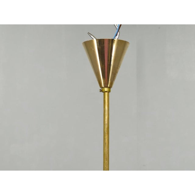 Black Italian Stilnovo Style Brass Sputnik Chandelier, 1970s For Sale - Image 8 of 12