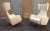 Mid-Century Modern Set of Vintage Armchairs in White Boucle, 1990s For Sale - Image 3 of 8
