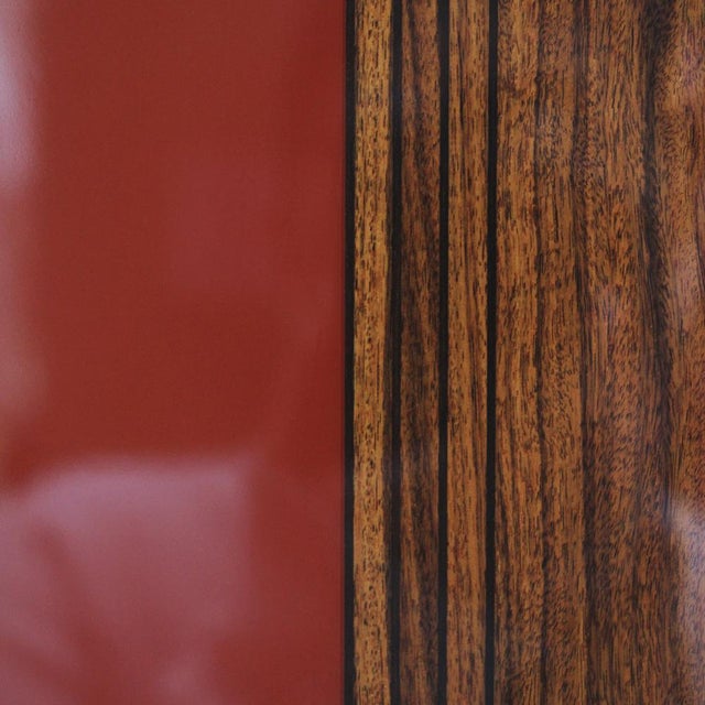 Mid-Century Italian Red Lacquered Wood Cupboard by Afra & Tobia Scarpa, 1960s For Sale - Image 11 of 12