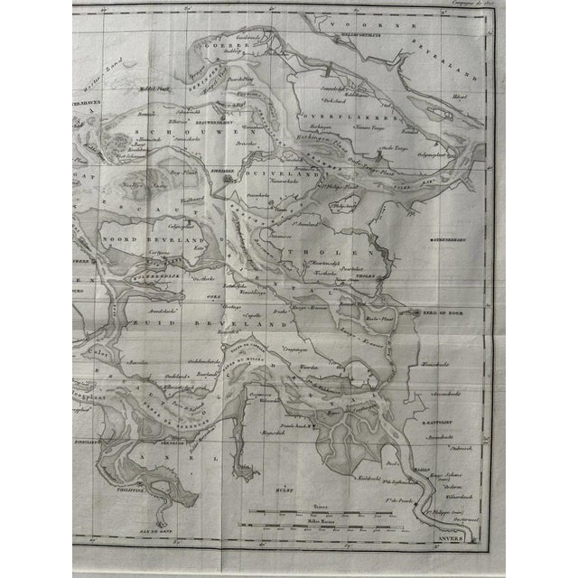 Map of the Scheldt Estuaries, 1822 For Sale - Image 9 of 13