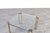 Metal Hollywood Regency Brass and Glass Coffee Table by Peter Ghyczy, 1970s For Sale - Image 7 of 8
