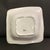 Late 20th Century Q Squared Ruffled White Melamine Square Serving Bowl For Sale - Image 4 of 5