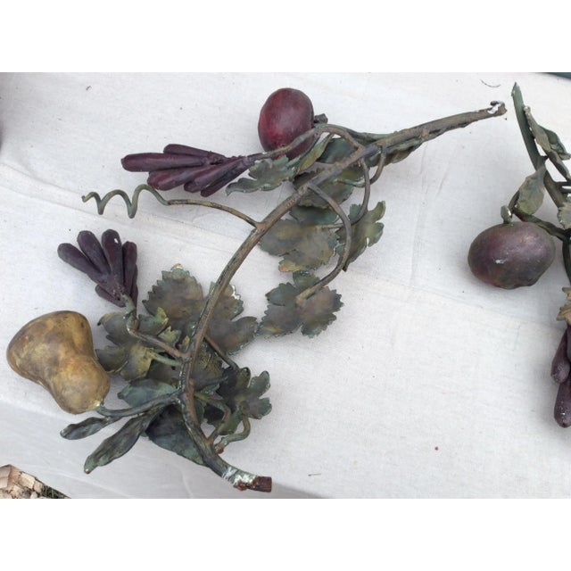 Wrought Iron Fruit and Leaf Fragments - A Pair For Sale In San Antonio - Image 6 of 6