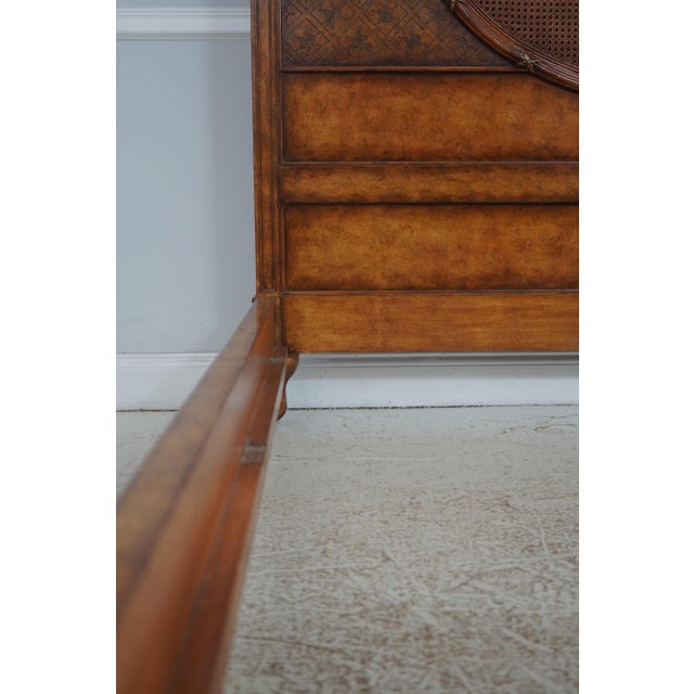 Maitland Smith King Size French Style Cane Bed For Sale - Image 12 of 18