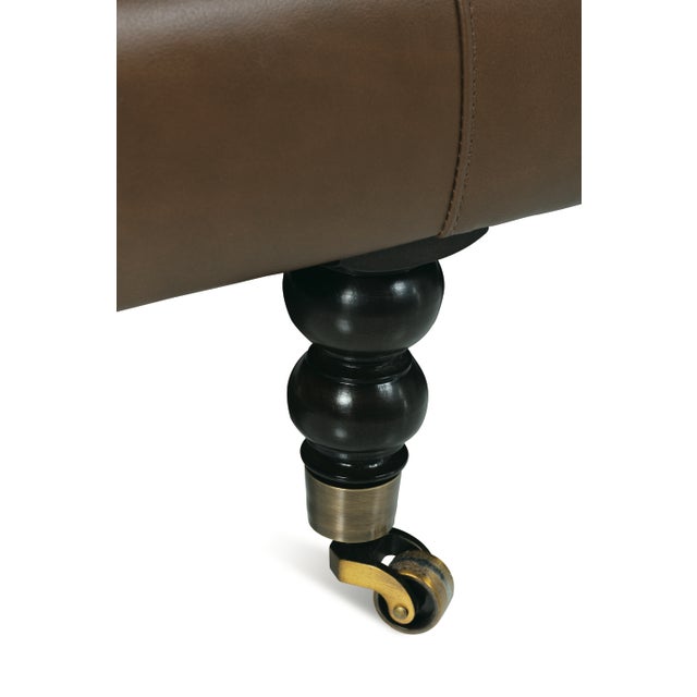 Not Yet Made - Made To Order Greta Sofa, Cocoa Leather For Sale - Image 5 of 12