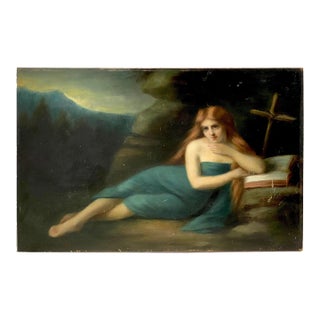 Oil Painting by Germaine Dawis, France, 1921 For Sale