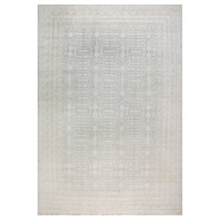 Contemporary Grey and Beige Samarkand Style Rug by Doris Leslie Blau For Sale