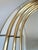 Large Vintage Deknudt Arched Beveled Panel Mirror – Gold, Belgium, 1980s For Sale - Image 11 of 12