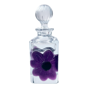 Daum France Coppelia Amethyst Pate De Verre Crystal Perfume Bottle