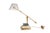Mid 20th Century Brass, Glass & Marble Banker’s Lamp For Sale - Image 5 of 8